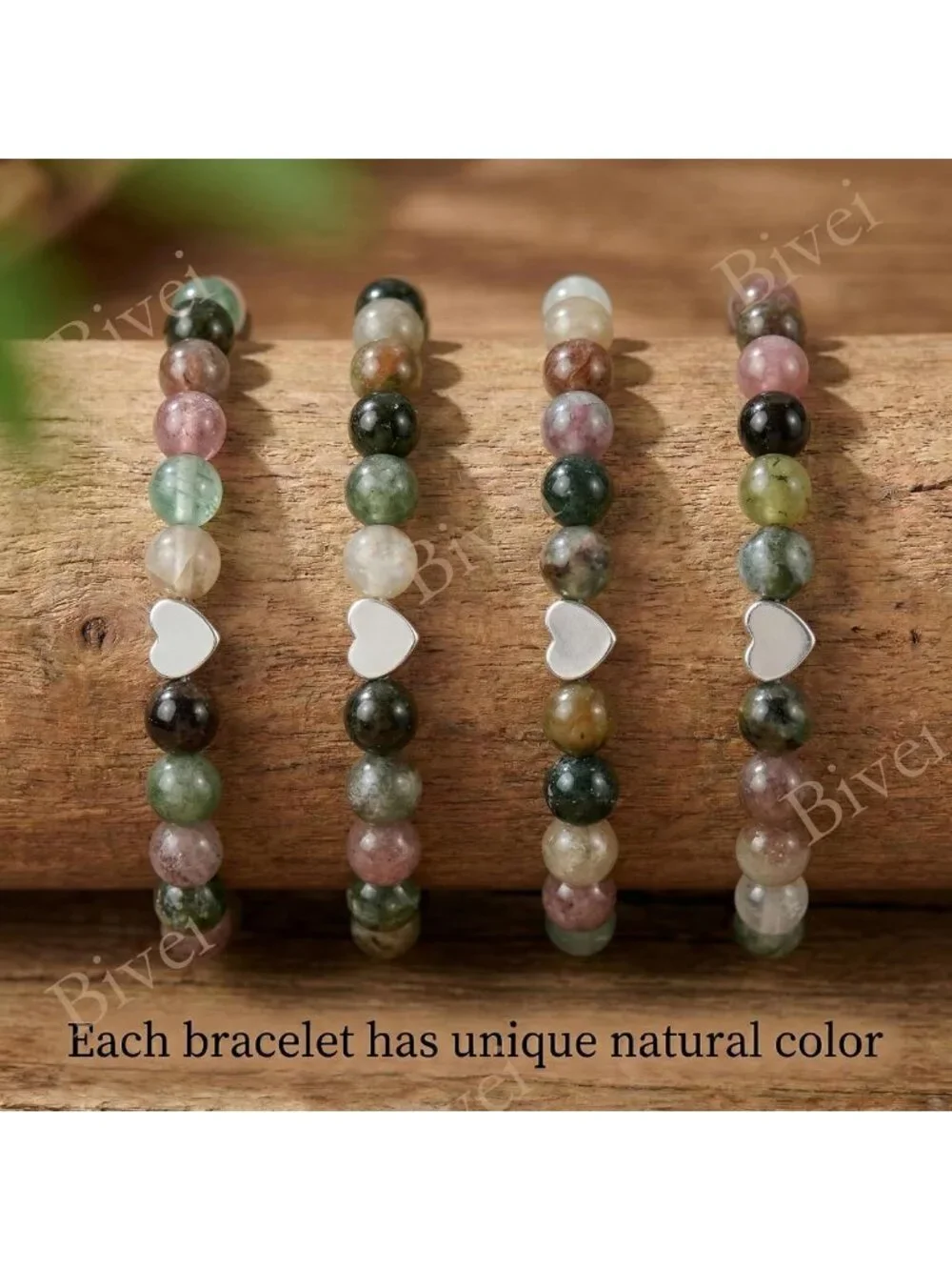 Handmade 6mm Crystal Stretch Bracelet for Women | Natural Stone Beaded Yoga